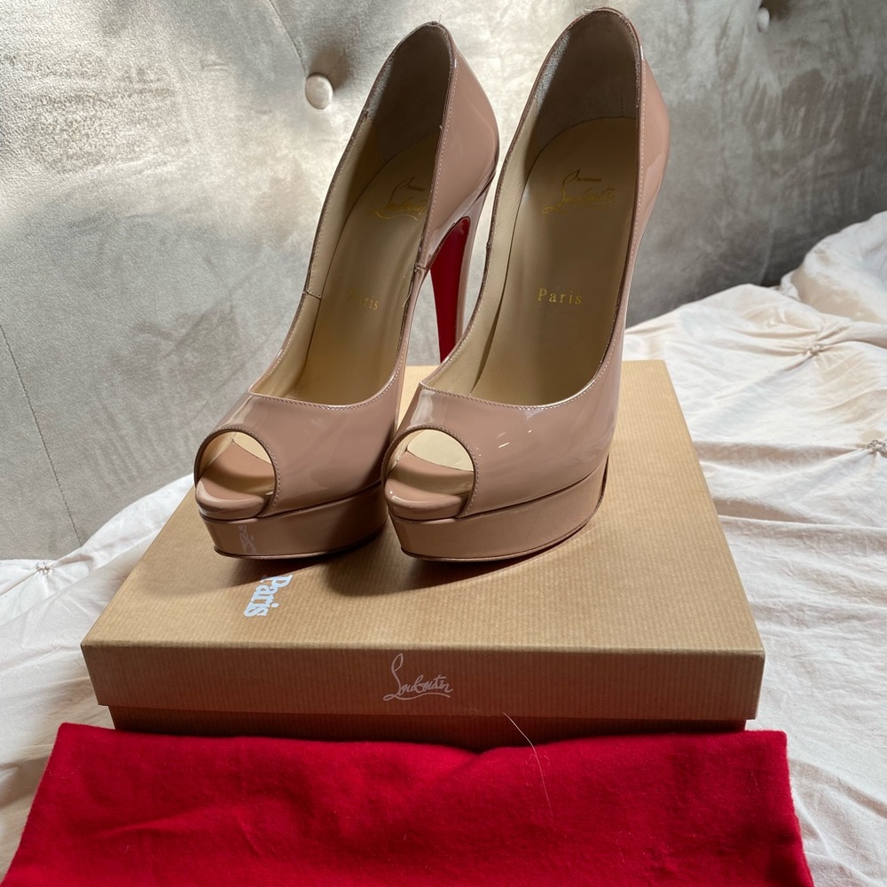 Christian Louboutin Lady Peep 150 Patent Calf